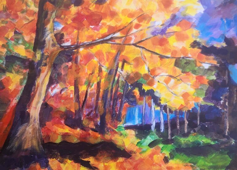 Autumn Cool 29 x 42cm Acrylic on Paper