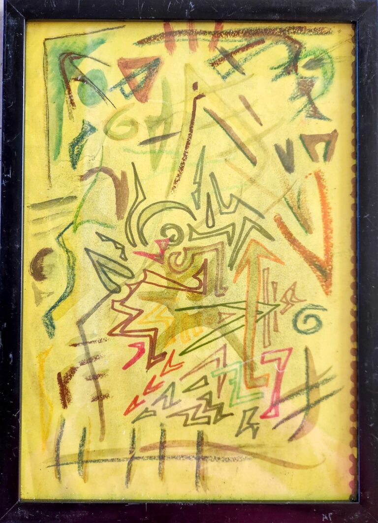 Black Frame A4 Mixed Media