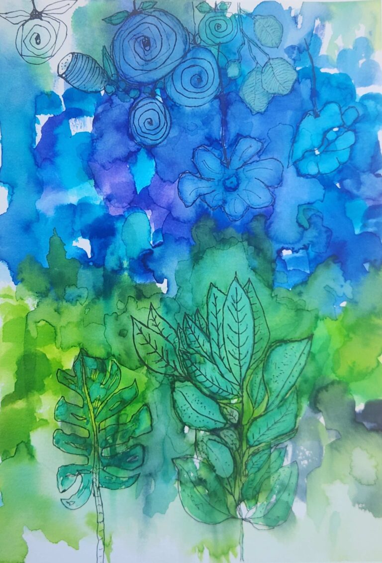 Untitiled A4 Watercolour and Ink